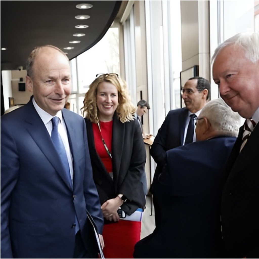 Sarah Keane at a European policy event with colleagues
